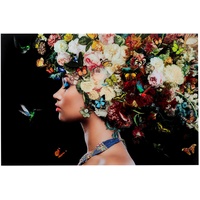 Kare Glasbild, Bunch of Flowers 150x100cm