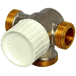Flamco Dreiwege-Thermostatventilunterteile, DN 20 Voreinstellung, Anbindung links M1234391
