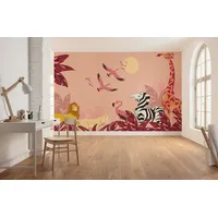 KOMAR Kindertapete Disney The Lion King Sunset 1 St bunt/rosa