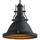 Bamyum 1-flg. Ø30 cm Metall schwarz