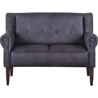 Home Affaire Küchensofa HOME AFFAIRE "Moro", grau (anthrazit), B:142cm H:99cm T:73cm, Microfaser in Antiklederoptik (100% Polyester), Sofas, in verschiedenen Stoffen und Farben