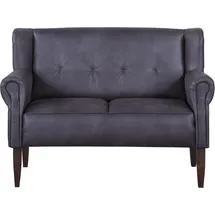 Home Affaire Küchensofa HOME AFFAIRE "Moro", grau (anthrazit), B:142cm H:99cm T:73cm, Microfaser in Antiklederoptik (100% Polyester), Sofas, in verschiedenen Stoffen und Farben