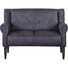 Home Affaire Küchensofa HOME AFFAIRE "Moro", grau (anthrazit), B:142cm H:99cm T:73cm, Microfaser in Antiklederoptik (100% Polyester), Sofas, in verschiedenen Stoffen und Farben