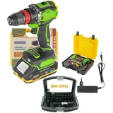 Pro Craft PA18PRO DFR-1B-C inkl. 1 x 2,0 Ah + Ladegerät + 32 tlg. Bit Set + Koffer