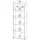 Interlink Arco Standregal 60 x 30 x 180 cm Weiß