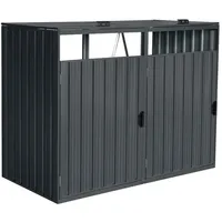 Home Deluxe Cubo für 2 Tonnen 80 x 80 x 122 cm anthrazit
