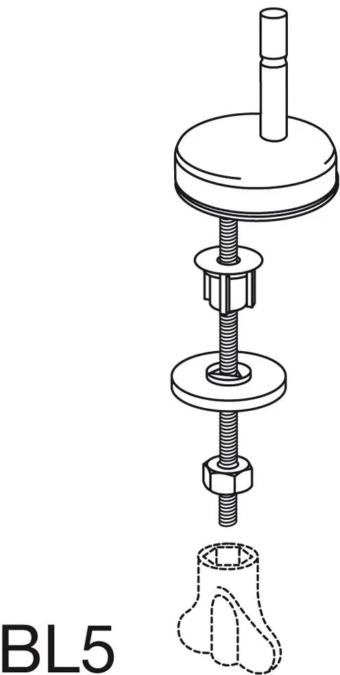 Pressalit Universalscharnier zu Raja, Montagezubehör,