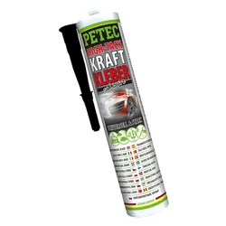 PETEC 94229 Kraftkleber Universell & Stark Schwarz 290ml Klebstoff Dichtstoff