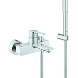Grohe Lineare Einhandwannenmischer DN 15 inkl. Brausegarnitur (33850000)