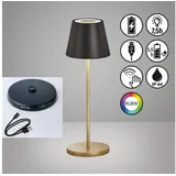 easy! by fhl easy, BY FHL Cosenza 2.0 LED Akku-Aussenleuchte USB 2,2W RGBW steuerbar dimmbar sandschwarz IP44 850338 (IP44)