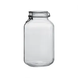 Bormioli Rocco Fido Einkochglas 4.0L – Großes Bügelverschluss Glas