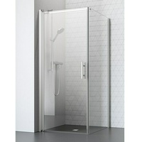 Camargue Vario Eckdusche S3+S13P  (L x B x H: 120 x 90 x 195 cm, Beschichtet, Stärke: 6 mm, Silber)