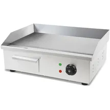 Vertes Grillplatte Plancha 3000W 55x35cm silberfarben
