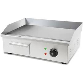 Vertes Grillplatte Plancha 3000W 55x35cm silberfarben