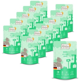MjAMjAM - Premium Nassfutter für Katzen - Quetschie - Insekt mit saftigem Hühnchen, 12er Pack (12 x 125g), nachhaltig und getreidefrei, mit Insektenprotein