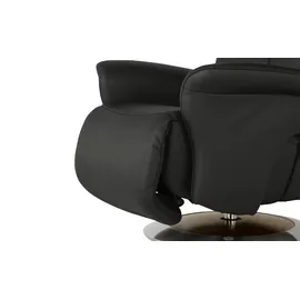 HIMOLLA Fernsehsessel 7418 Leder 81 x 111 x 95 cm Schwarz elektrisch mit Massagefunktion