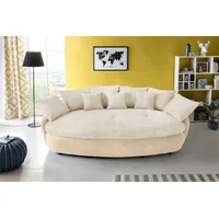 INOSIGN Big-Sofa Aruba, gemütliches Megasofa in XXL in organischer Form mit vielen Kissen beige