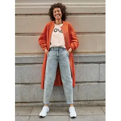 Kurzmantel INSPIRATIONEN, Damen, Gr. 38, orange, 100% Polyester, unifarben, unifarben mit Farbeinsatz, unifarben mit Farbeinsätzen, Mäntel