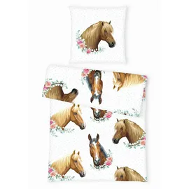 Herding Young Collection Pferd Renforcé weiß 135 x 200 cm + 80 x 80 cm