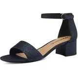 TAMARIS Damen 1-28295-42 Sandale mit Absatz, Navy Glam, 38 EU