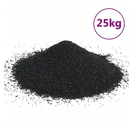 vidaXL Aquariensand 25 Kg Schwarz 0,2-2 Mm Vidaxl
