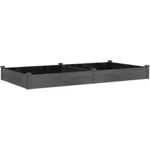 vidaXL Hochbeet mit Einsatz Massivholz Tanne 240 x 120 x 25 cm
