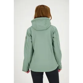 ankerglut Damen, mit abnehmbarer Kapuze Gefüttert Übergangsjacke Windbreaker #Ankerglutfreude WMN", Gr. 44L, grau, 96% Polyester; 4% Elasthan, körpernah, gerader Abschluss Gummizug, Jacken Softshelljacke, mit