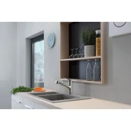 Hansgrohe Focus M42 150 1jet edelstahl finish