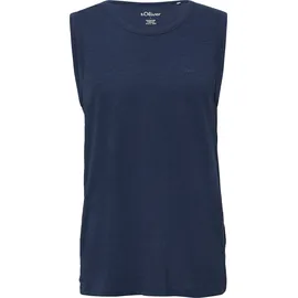 s.Oliver Baumwoll-Tanktop Blau XL