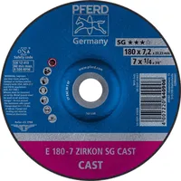 Pferd Schruppscheibe E 180x7,2x22,23 mm ZIRKON Speziallinie SGP CAST