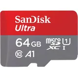 SanDisk Ultra microSD UHS-I U1 A1 140 MB/s + SD Adapter 64 GB