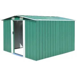 vidaXL Geräteschuppen 2,85 x 2,46 m grün