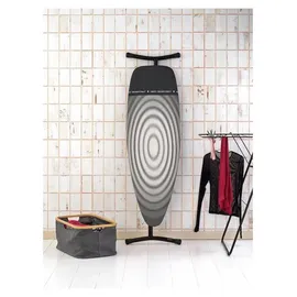 Brabantia Bügeltisch D 135x45 cm mit hitzebeständiger Parkzone Titan Oval (345647)