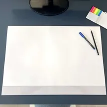 cover-your-desk Scriptum Schreibtischunterlage weiss DIN A2 blanko, Malunterlage aus Papier zum Abreißen 2er Set mit je 25 Blatt, 59,4 x 42 cm