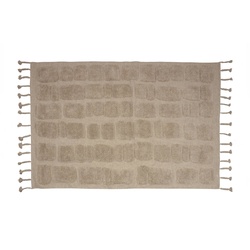 Teppich Bricks Baumwolle Beige