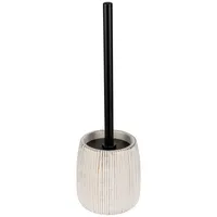 Wenko WC-Garnitur Mod. Pascoli, weiß/gold, keramik, edelstahl, Ø12x38 cm,