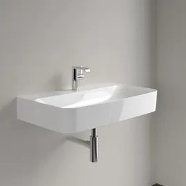 Villeroy & Boch Finion Waschtisch verdeckter Überlauf, 1 Hahnloch, mit ViFlow 800 x 470 x 165 mm, mit verdecktem Weiß Alpin CeramicPlus