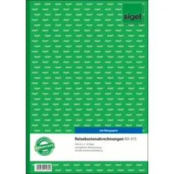 SIGEL Reisekostenabrechnung A4 50BL RA415 monatlich