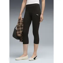 Puma Leggings ESS CAPRI LEGGINGS aus Baumwollmischung, sportlicher Stil, schmale Passform schwarz M