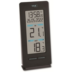 Tfa Badethermometer TFA Funk-Thermometer BUDDY 30.3072.01, schwarz
