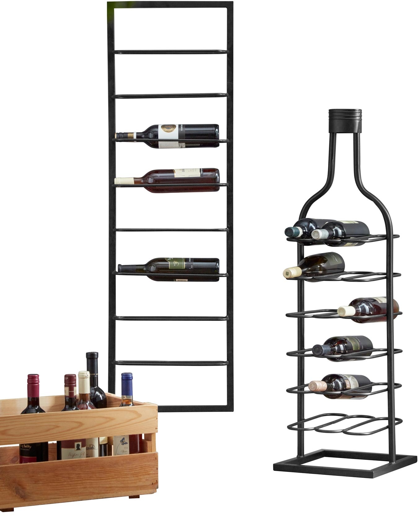 heine home Weinregal heine home schwarz