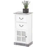 CLP Sideboard Mackenzie 28 x 77 x 38 cm Weiß