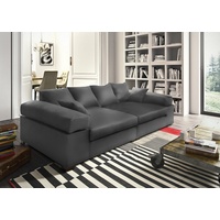 Fun Möbel Big-Sofa Big Sofa Couchgarnitur Megasofa Riesensofa AREZZO, N/A 1 Teile, Inkl.Zirrkissen schwarz