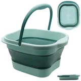 Fußbad Faltbares 15L Fußbadewanne mit Massagefunktion, Fussbad für entspannte Fußbäder, Fußbadewanne zur Fußpflege, Fußbadewanne mit Massage-Noppen