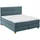 Uno Boxspringbett, Blau, ¦ Maße cm, 160x200 cm, Goldenes M, Made in EU, gepolstertes Kopfteil, Stoffauswahl, Topper durchgehend, in verschiedenen Größen erhältlich, Partnermatratze mit durchgehendem Bezug, Kopfteilauswahl, Schlafzimmer, Betten, Doppelbetten