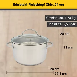 Krüger Ohio Fleischtopf 24 cm
