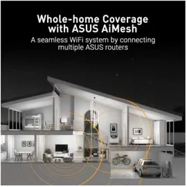 Asus TUF Gaming BE6500 Wifi 7 Dual Band Gigabit Router AiMesh bis zu 6500 Mbit/s schwarz