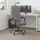 vidaXL Bürostuhl mit Massagefunktion Polyester Taupe