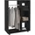 vidaXL Kleiderschrank 80x40x110 cm schwarz