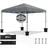 Sekey Faltpavillon 3 x 3 m inkl. 4 Seitenteile Grau